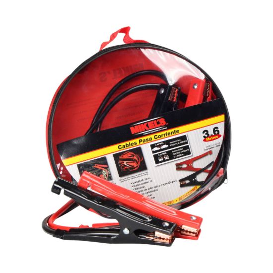Imagen de Cables pasa corriente, 3.6 mts, 140 amp, Calibre 10 C-360-10
