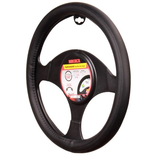 Imagen de Cubre volante tipo piel, color negro CU-PN
