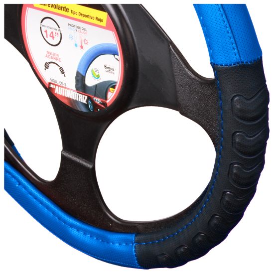 Imagen de Cubre volante tipo deportivo, color azul CU-3