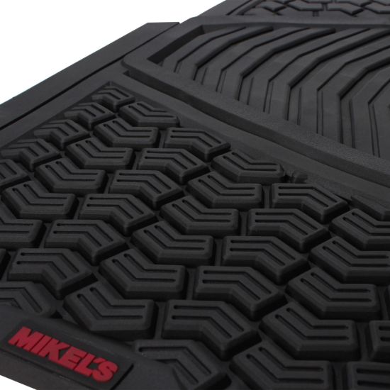 Imagen de Tapete para auto de hule, negro con velcro  TA-5