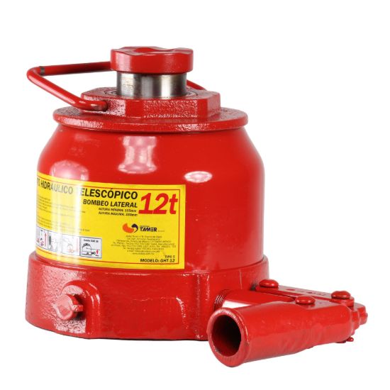 Imagen de Gato hidráulico telescópico de botella (12 ton) Bombeo lateral GHT-12