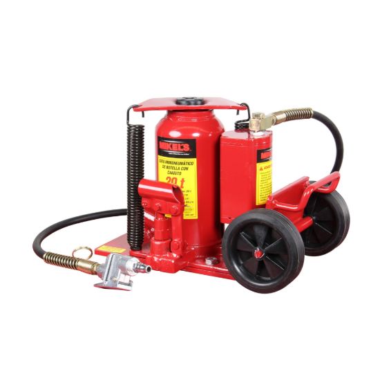 Imagen de Gato hidroneumático de botella con carrito (20 ton) GHC-20T