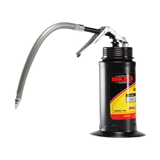 Imagen de Aceitera de presión, bote de acero, tubo flexible (160 ml) A1F