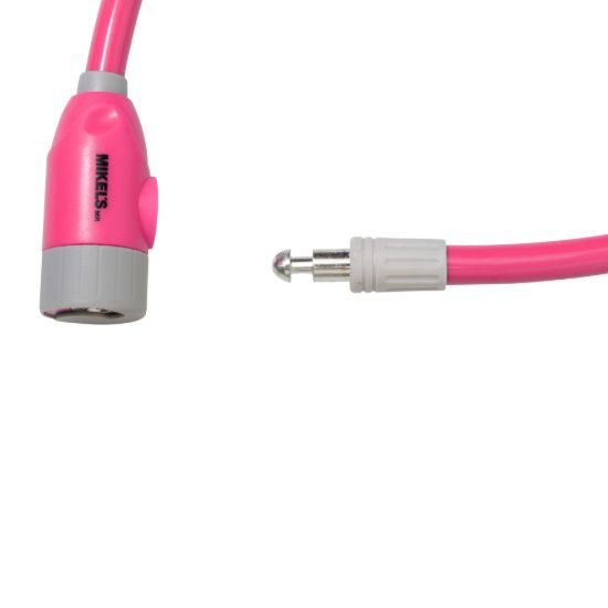 Imagen de Cable candado con llaves, color rosa (65 cms) CCR-65