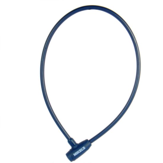 Imagen de Cable candado con llaves, color azul marino (1 mt)  C-121M