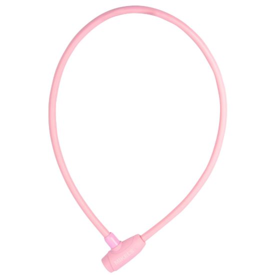 Imagen de Cable candado con llaves, color rosa (1 mt) C-121R