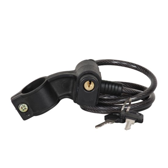 Imagen de Cable candado en espiral con llaves (80 cms) CCE-68