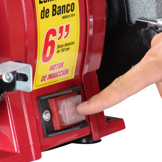 Imagen de Esmeril de Banco 6” (1/2 HP, 250 W, 3.450 RPM) ED-6