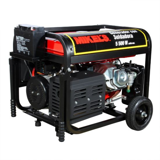 Imagen de Generador de corriente eléctrica motor 4 tiempos con soldadora (5,500 W / 15 HP) GCES-55
