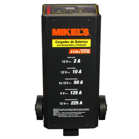 Imagen de Cargador baterías con arrancador y amperímetro (2/10/50/125/225 amp) CBAP-225