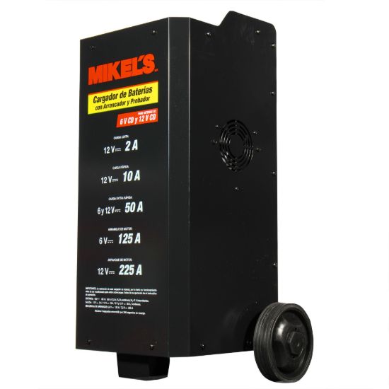 Imagen de Cargador baterías con arrancador y amperímetro (2/10/50/125/225 amp) CBAP-225