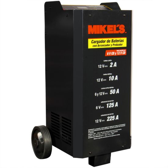 Imagen de Cargador baterías con arrancador y amperímetro (2/10/50/125/225 amp) CBAP-225