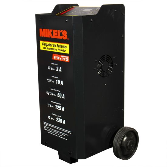 Imagen de Cargador baterías con arrancador y amperímetro (2/10/50/125/225 amp) CBAP-225