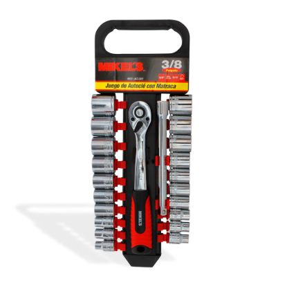 Imagen de Juego de dados con matraca 3/8” (22 pzas) JAC-3821