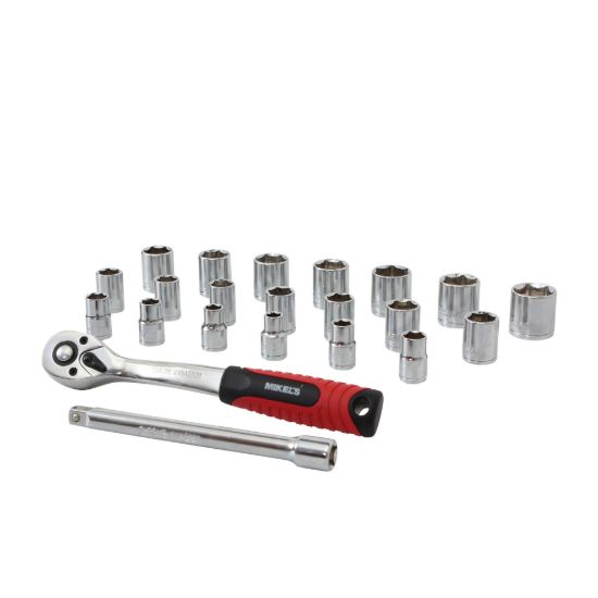 Imagen de Juego de dados con matraca 3/8” (22 pzas) JAC-3821