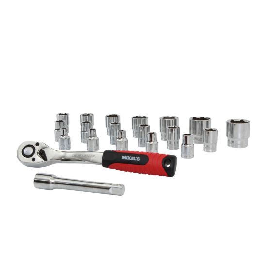 Imagen de Juego de dados con matraca 1/2” (20 pzas) JAC-1219