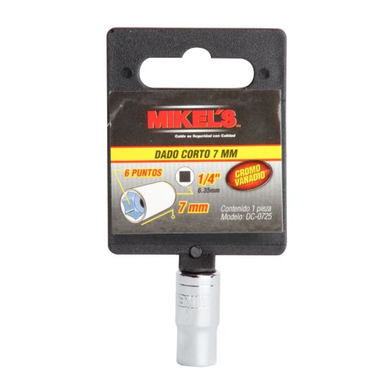 Imagen de Dado corto 1/4” Milimétrico 7 mm  6 puntas DC-0725