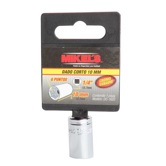 Imagen de Dado corto 1/4” Milimétrico 10 mm 6 puntas DC-1025
