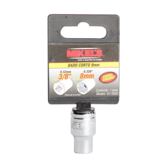 Imagen de Dado corto 3/8” Milimétrico 8 mm DC-0838