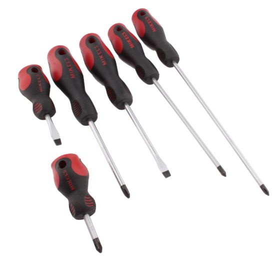 Imagen de Desarmador plano 1/4” x 6” cromo vanadio magnetizado DPB-146