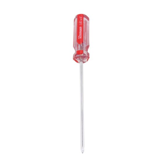 Imagen de Desarmador cruz 1/8" x 4", barra acero cromado, mango PVC DC-184
