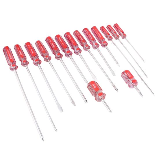 Imagen de Desarmador cruz 1/8" x 4", barra acero cromado, mango PVC DC-184