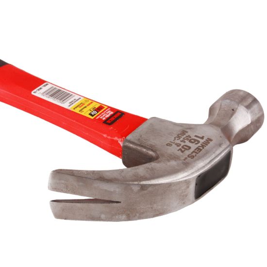 Imagen de Martillo de uña curva, mango de fibra de vidrio (16 oz) MUC-16