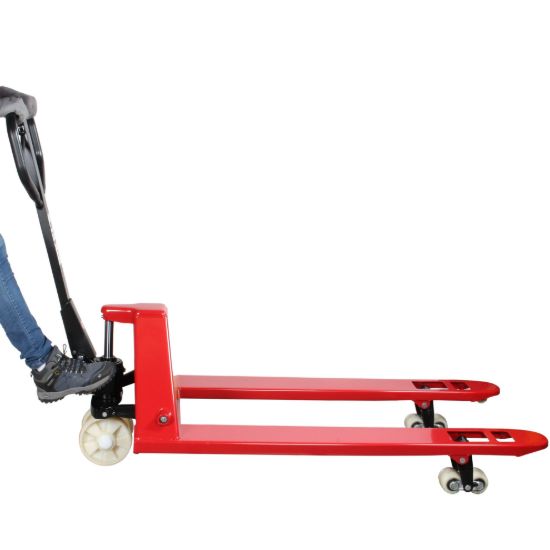 Imagen de Patín hidráulico transpaleta con ruedas de nylon sistema tándem (2.5 ton) TMK-2.5NT