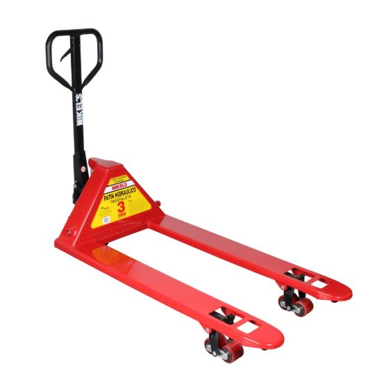 Imagen de Patín hidráulico transpaleta con ruedas de poliuretano sistema tándem (3 ton) TMK-3